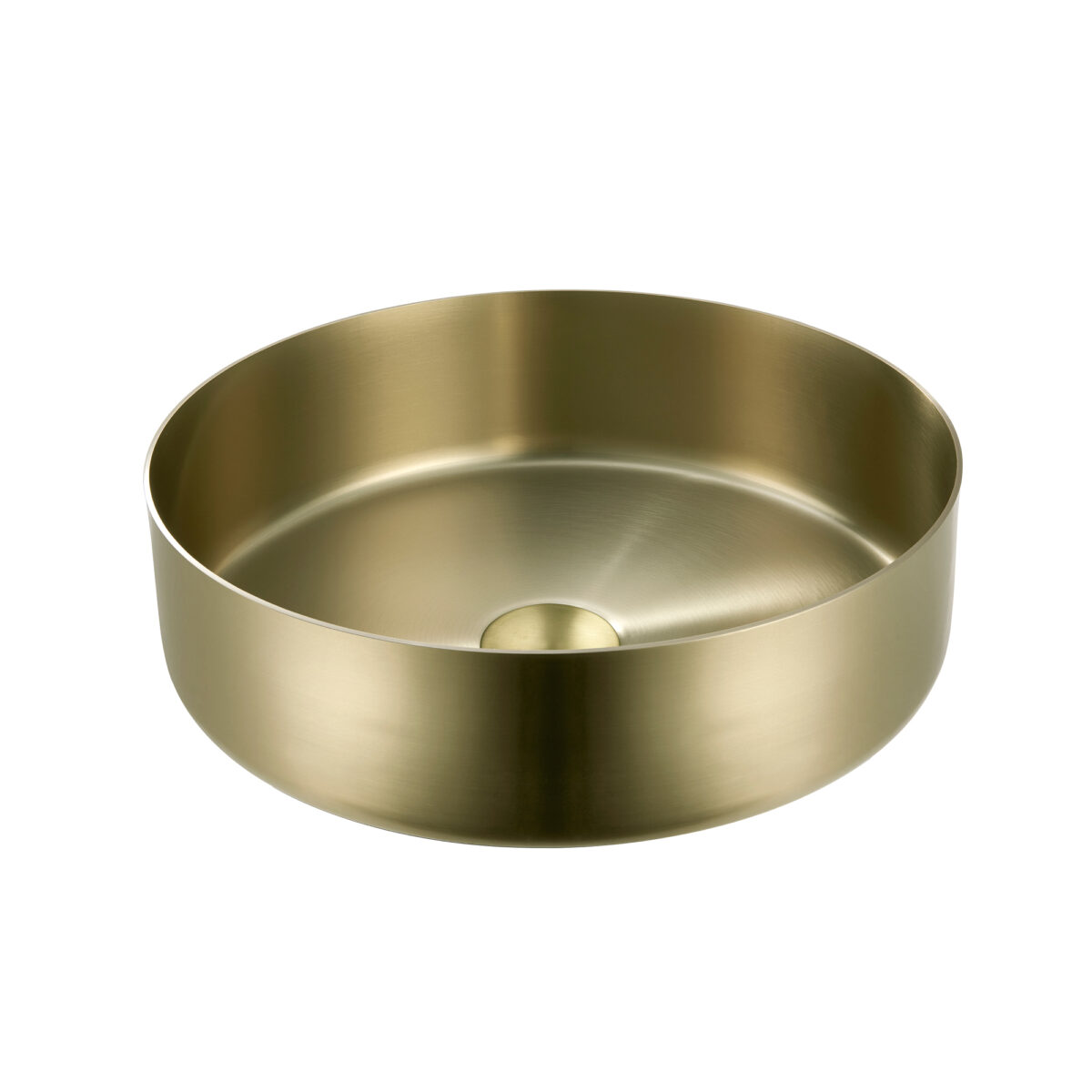 Round Counter-Top Basin 15 3/4" x 4 1/2" made of 304 Stainless Steel by AKUALUX®