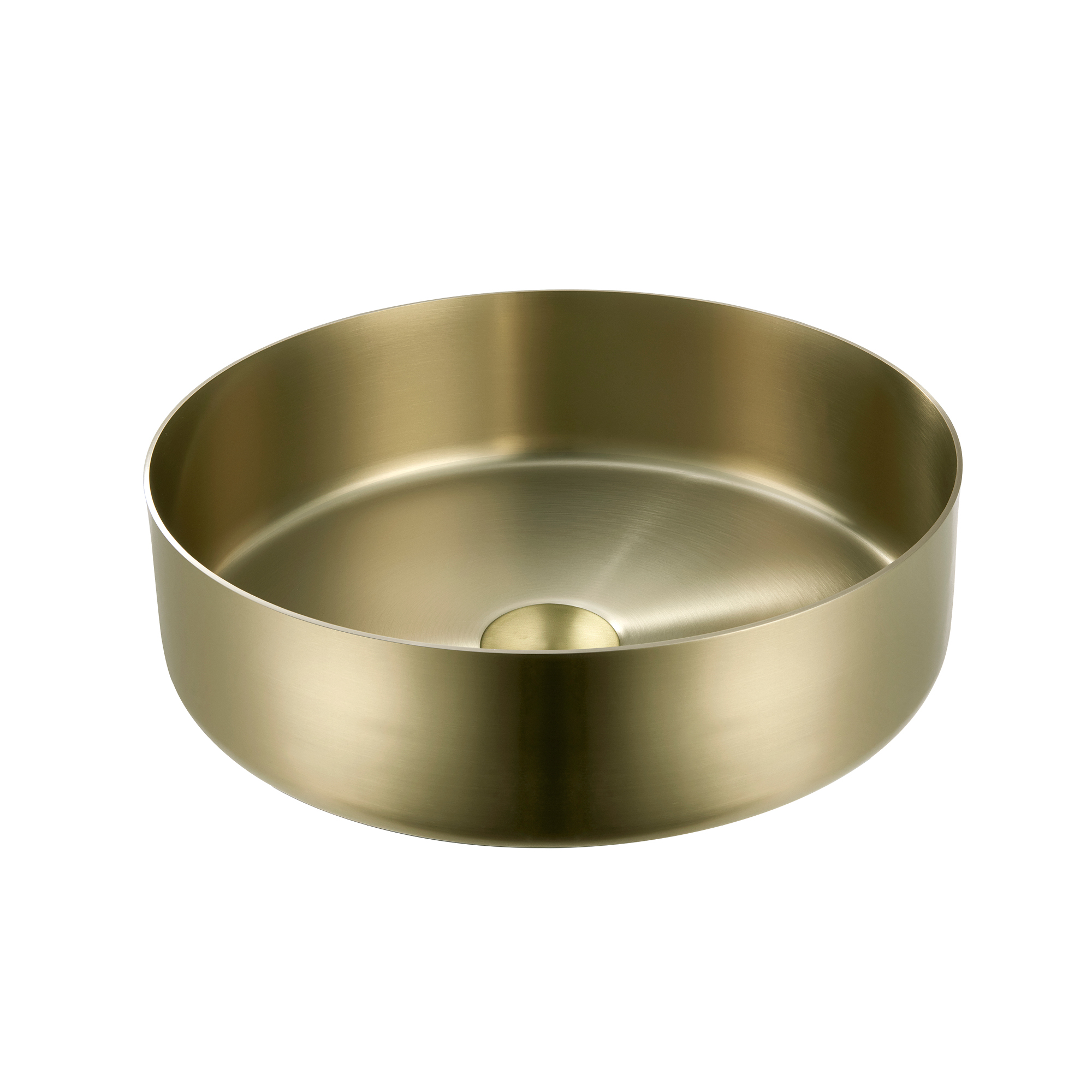 Round Counter-Top Basin 15 3/4" x 4 1/2" made of 304 Stainless Steel by AKUALUX®