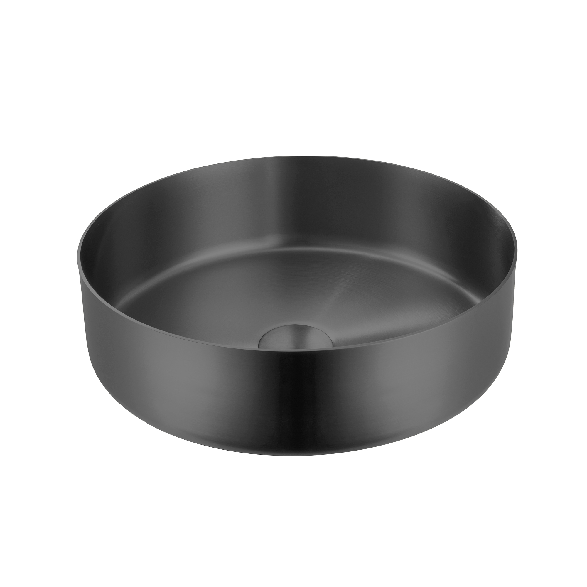 Round Counter-Top Basin 15 3/4" x 4 1/2" made of 304 Stainless Steel by AKUALUX®