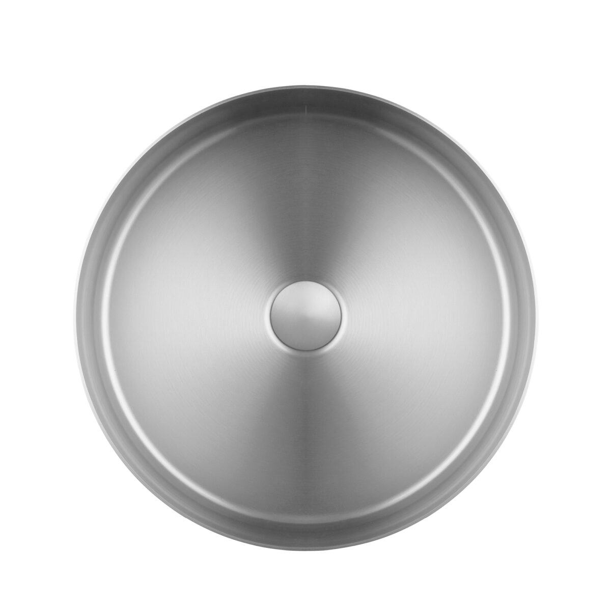 Round Counter-Top Basin 15 3/4" x 4 1/2" made of 304 Stainless Steel by AKUALUX®