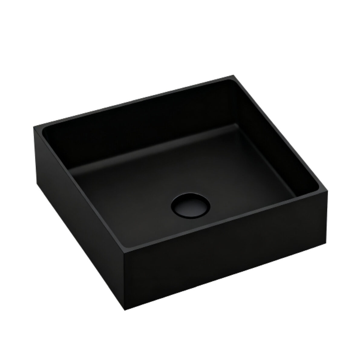 Square Counter-Top Basin 15 7/8" x 15 7/8" x 4 1/2" made of 304 Stainless Steel by AKUALUX®