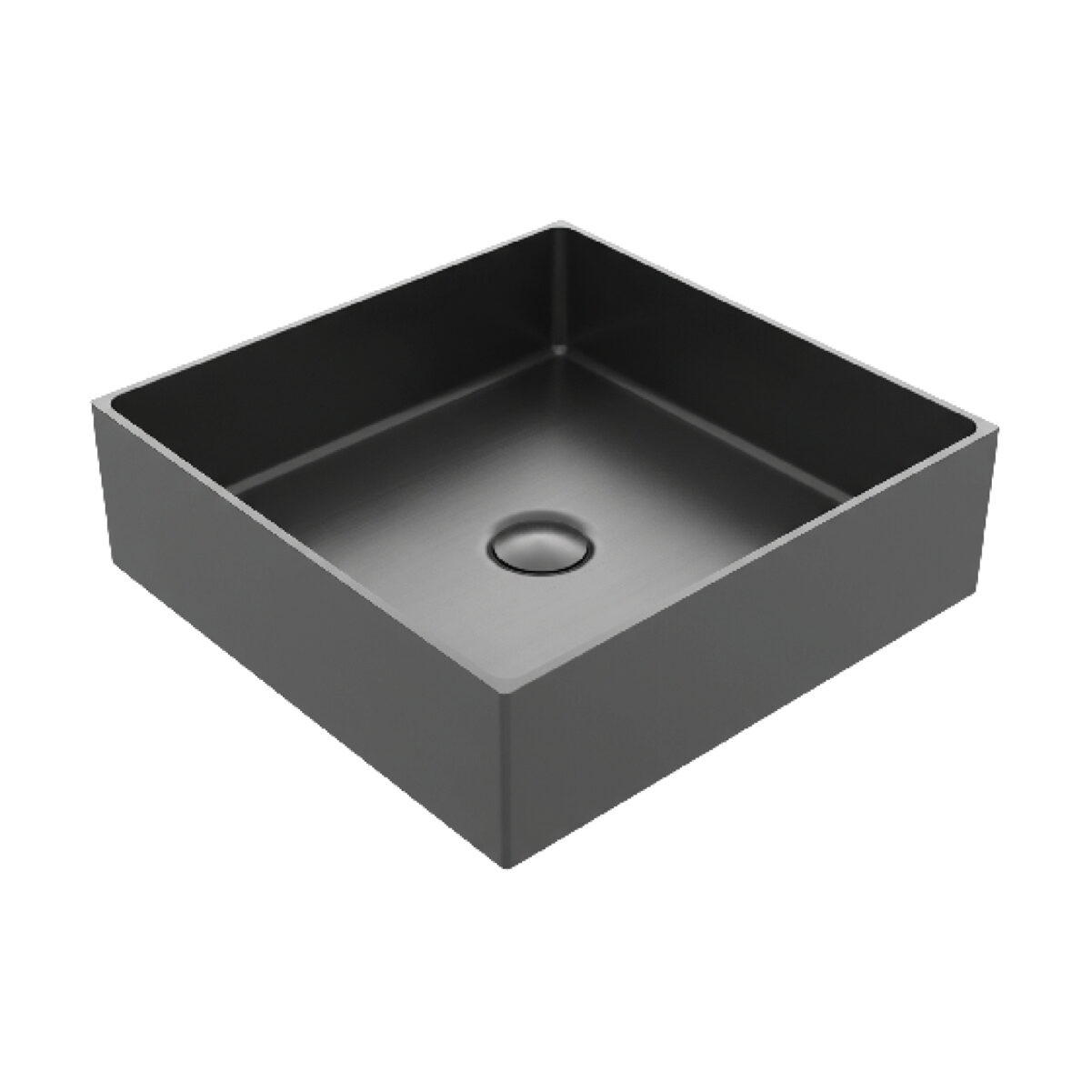 Square Counter-Top Basin 15 7/8" x 15 7/8" x 4 1/2" made of 304 Stainless Steel by AKUALUX®