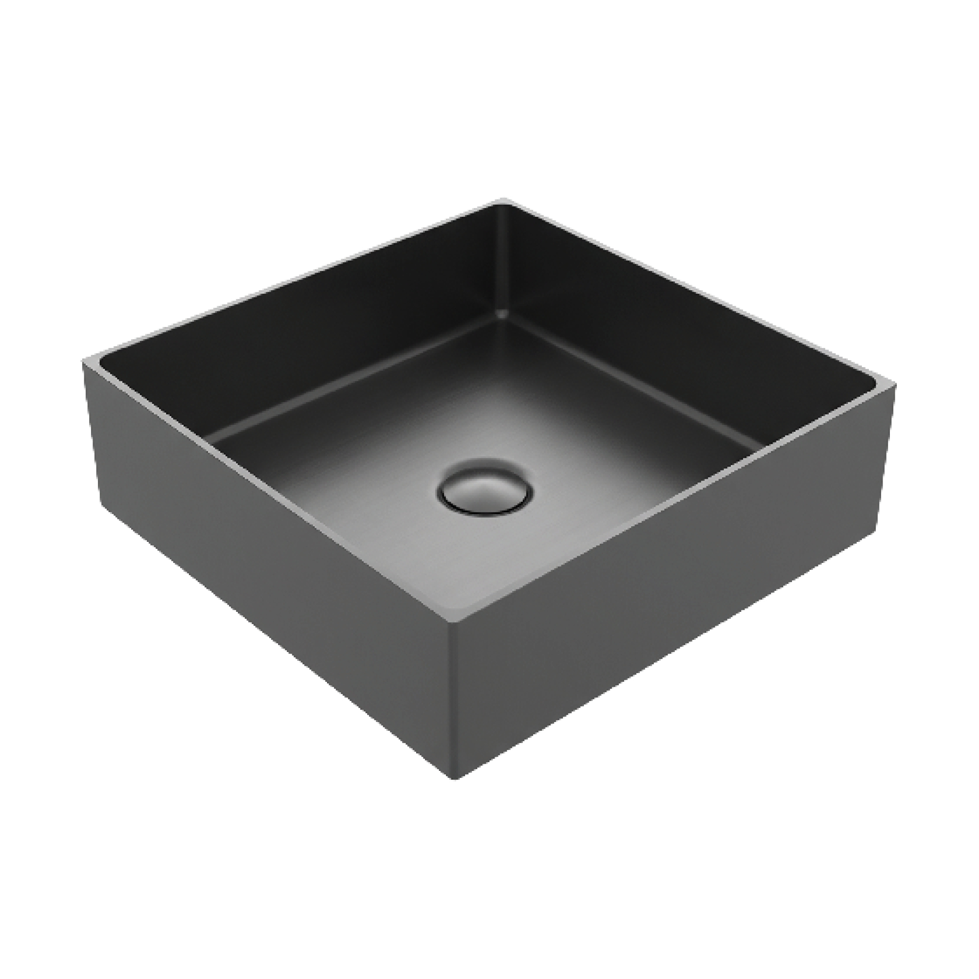 Square Counter-Top Basin 15 7/8" x 15 7/8" x 4 1/2" made of 304 Stainless Steel by AKUALUX®