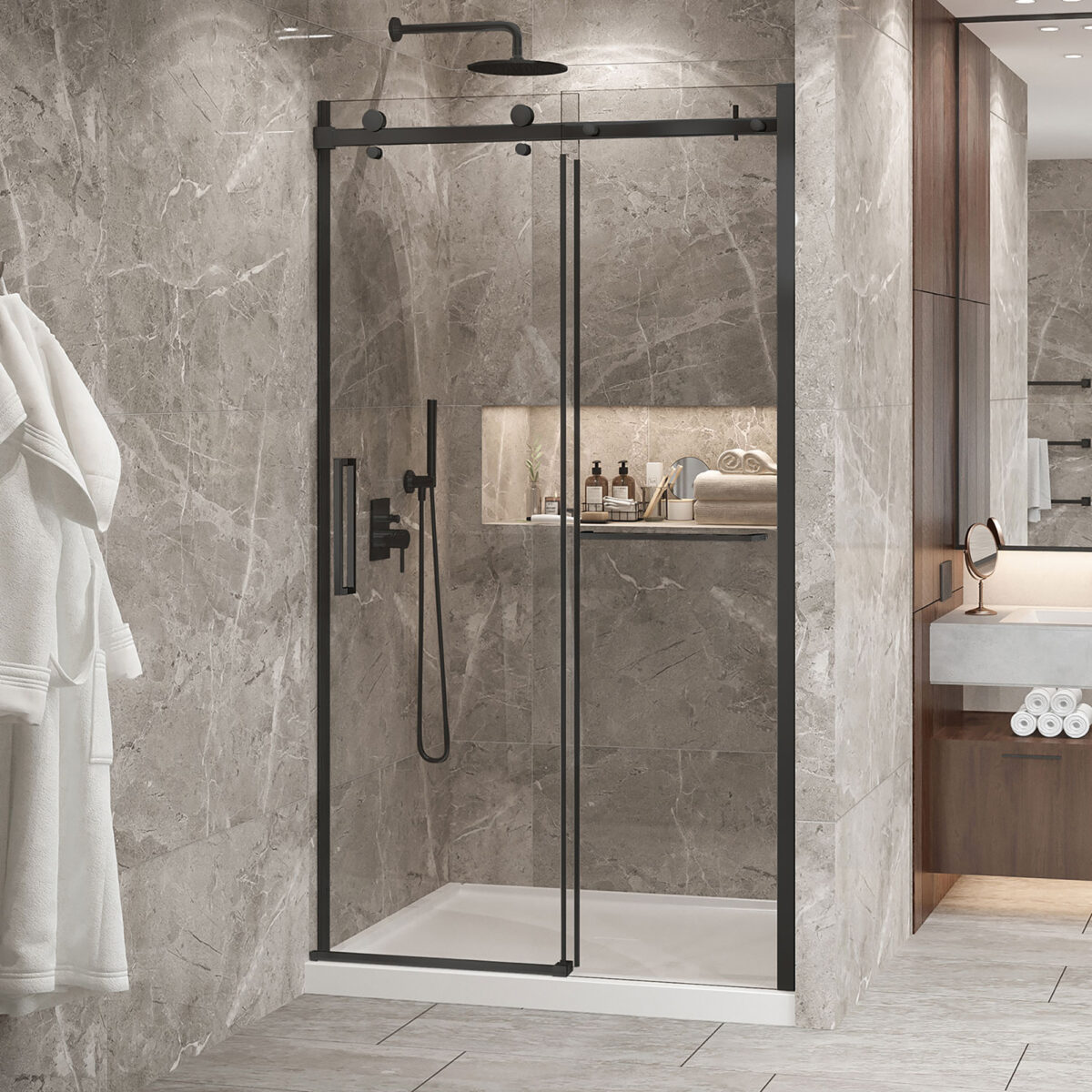 BELLINI 2.0 Alcove Bidirectional Shower Door by Zitta