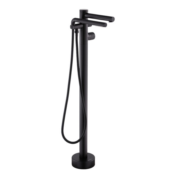 CLAUDIA Floor-mount Bathtub Faucet with Hand Shower by akuaplus®