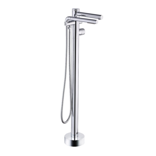 CLAUDIA Floor-mount Bathtub Faucet with Hand Shower by akuaplus®