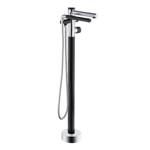 CLAUDIA Floor-mount Bathtub Faucet with Hand Shower by AKUALUX®