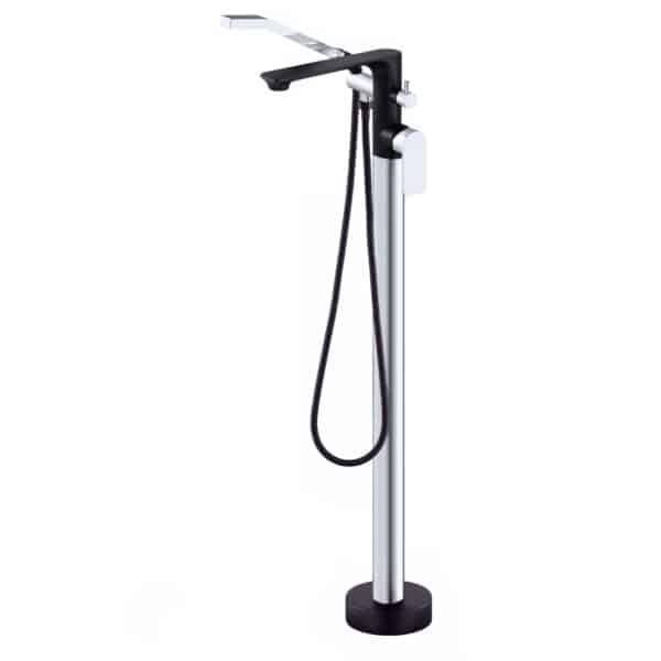 Robinet de baignoire sur pied avec douchette ELENA par AKUALUX®