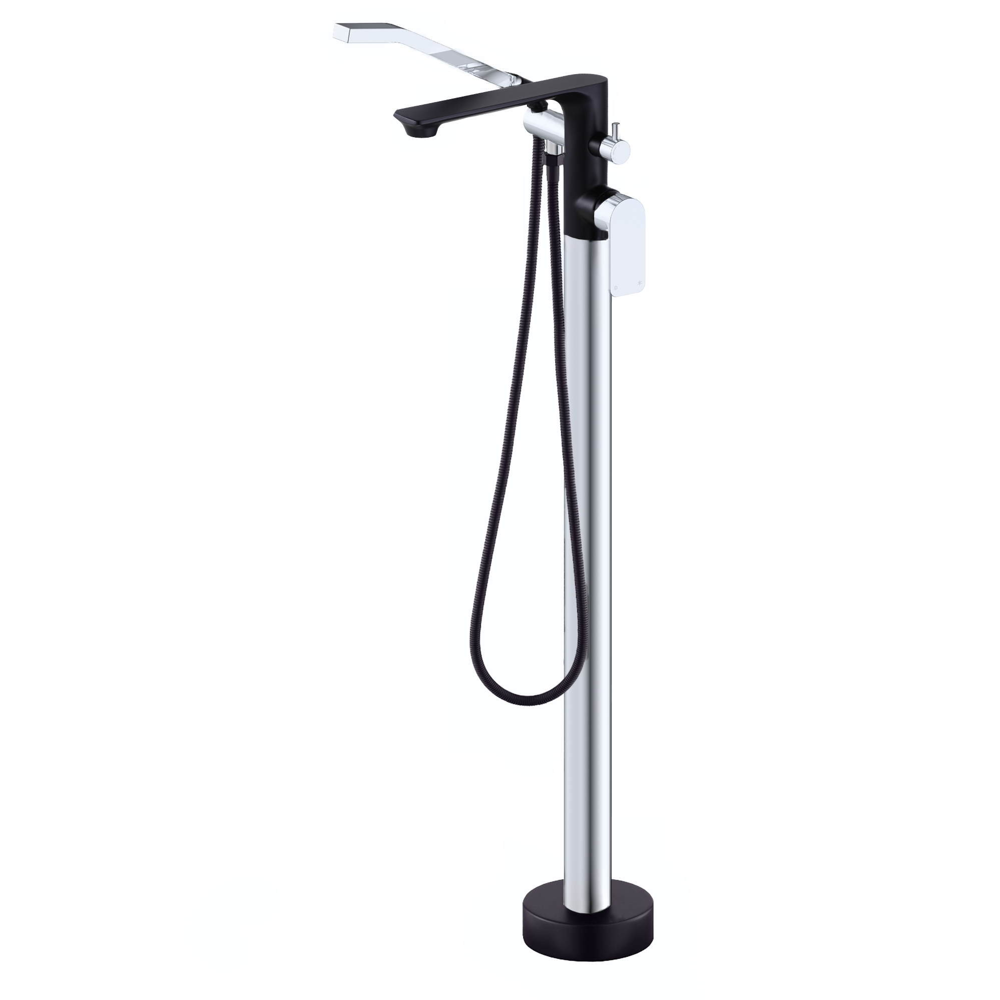 ELENA Floor-mount Bathtub Faucet with Hand Shower by AKUALUX®