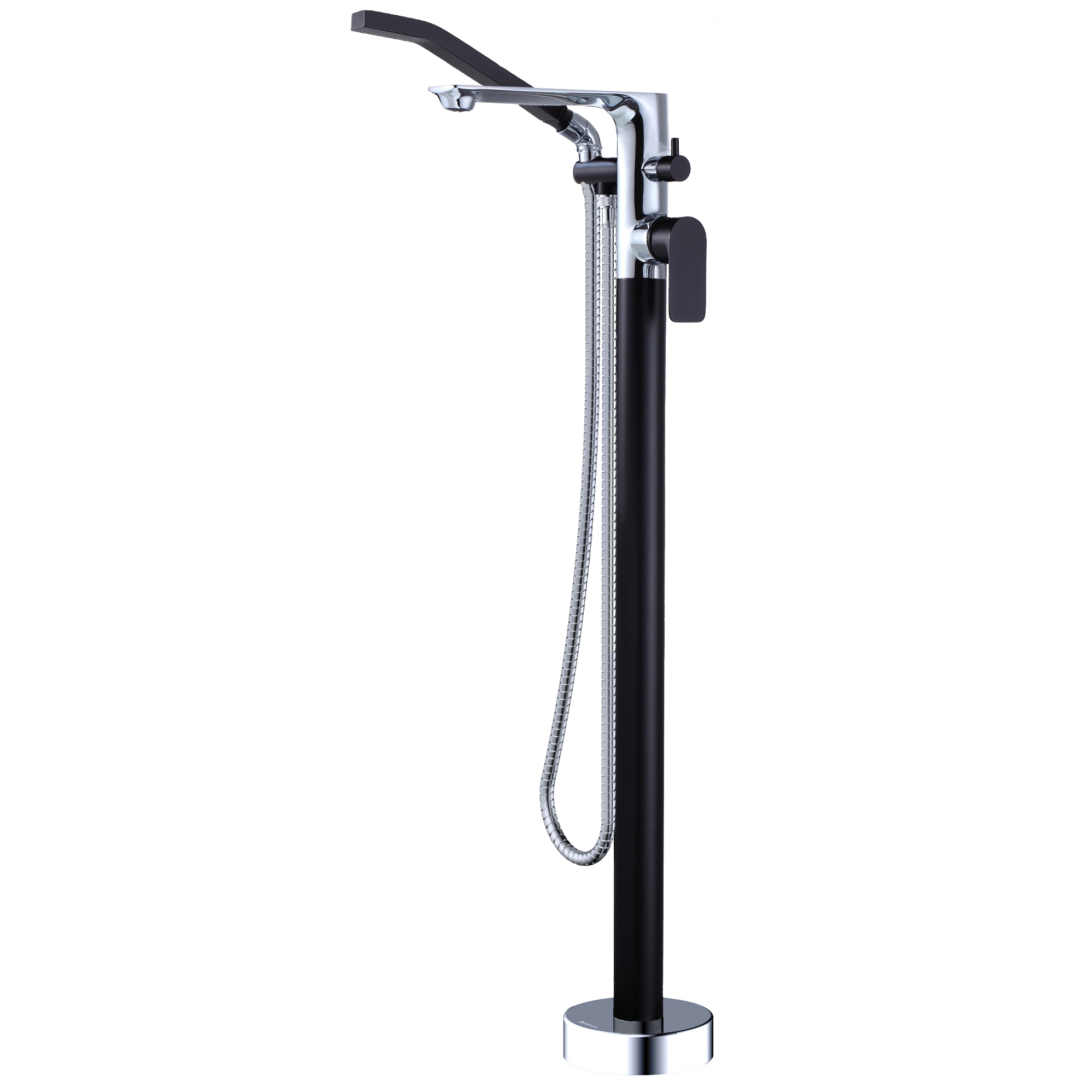 ELENA Floor-mount Bathtub Faucet with Hand Shower by AKUALUX®