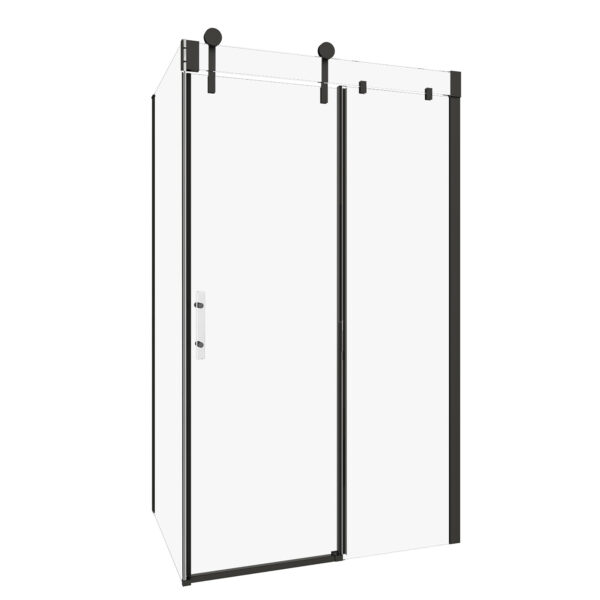 INFINITE Reversible Corner Shower Door with return panel closure by Zitta
