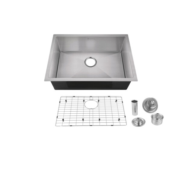 Kitchen Sink, 24" x 18" x 9" made of 304 Stainless Steel by akuaplus®