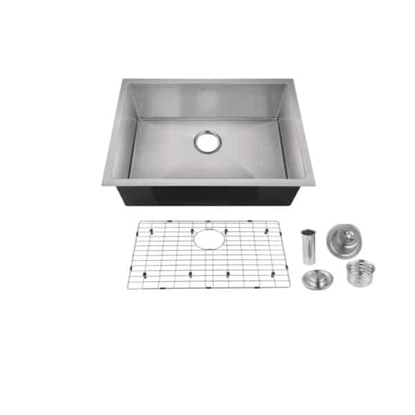 Évier de cuisine fait d'acier inoxydable 304 FIONA par akuaplus® 24 x 18 x 9 po