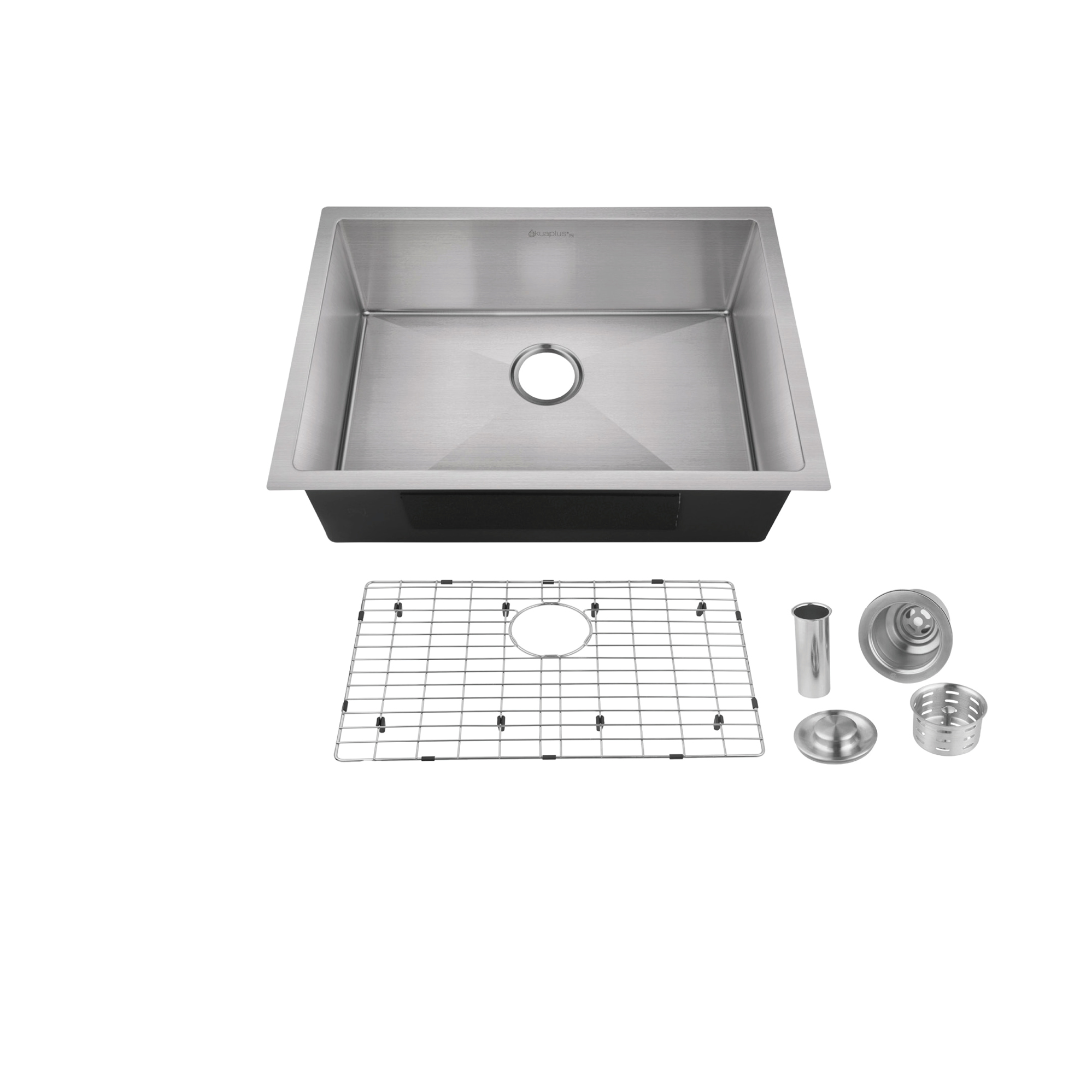 Kitchen Sink, 24" x 18" x 9" made of 304 Stainless Steel by akuaplus®