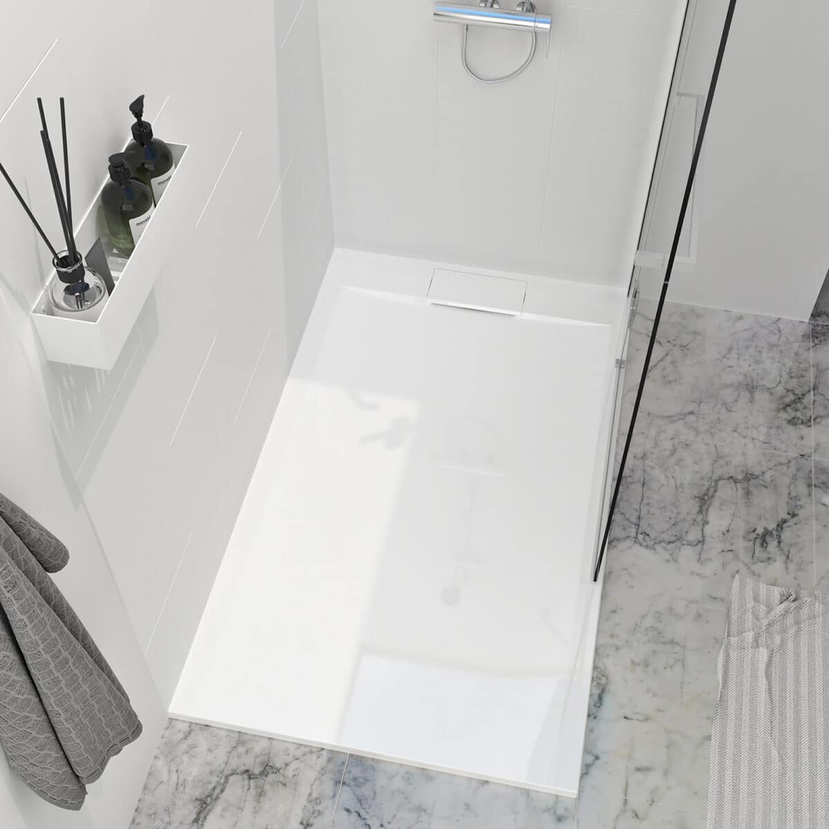 Base de douche LISS en alcôve ou en coin par Zitta