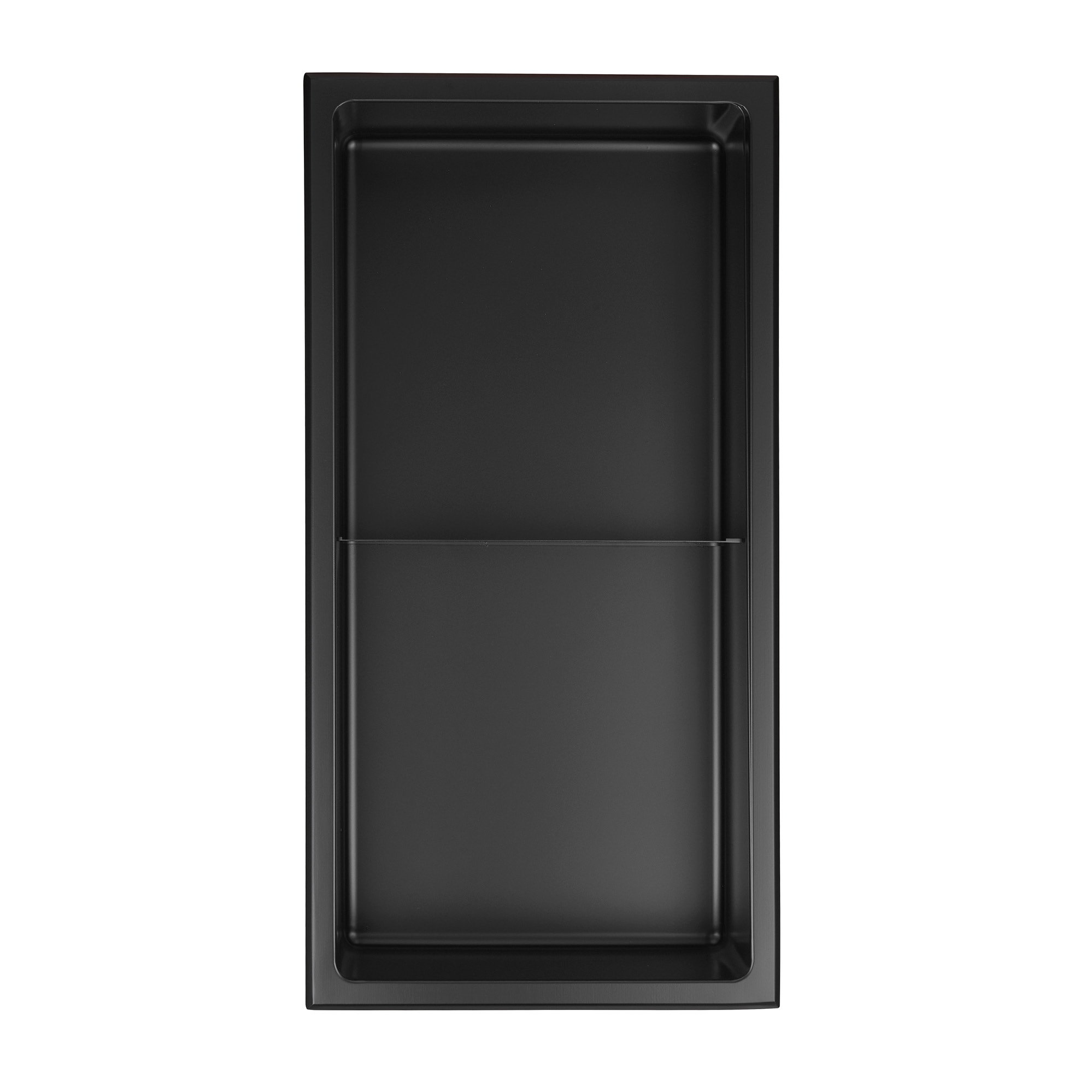 Niche de douche encastrée LAYLA à 2 tablettes fait d'acier inoxydable 304 par akuaplus®