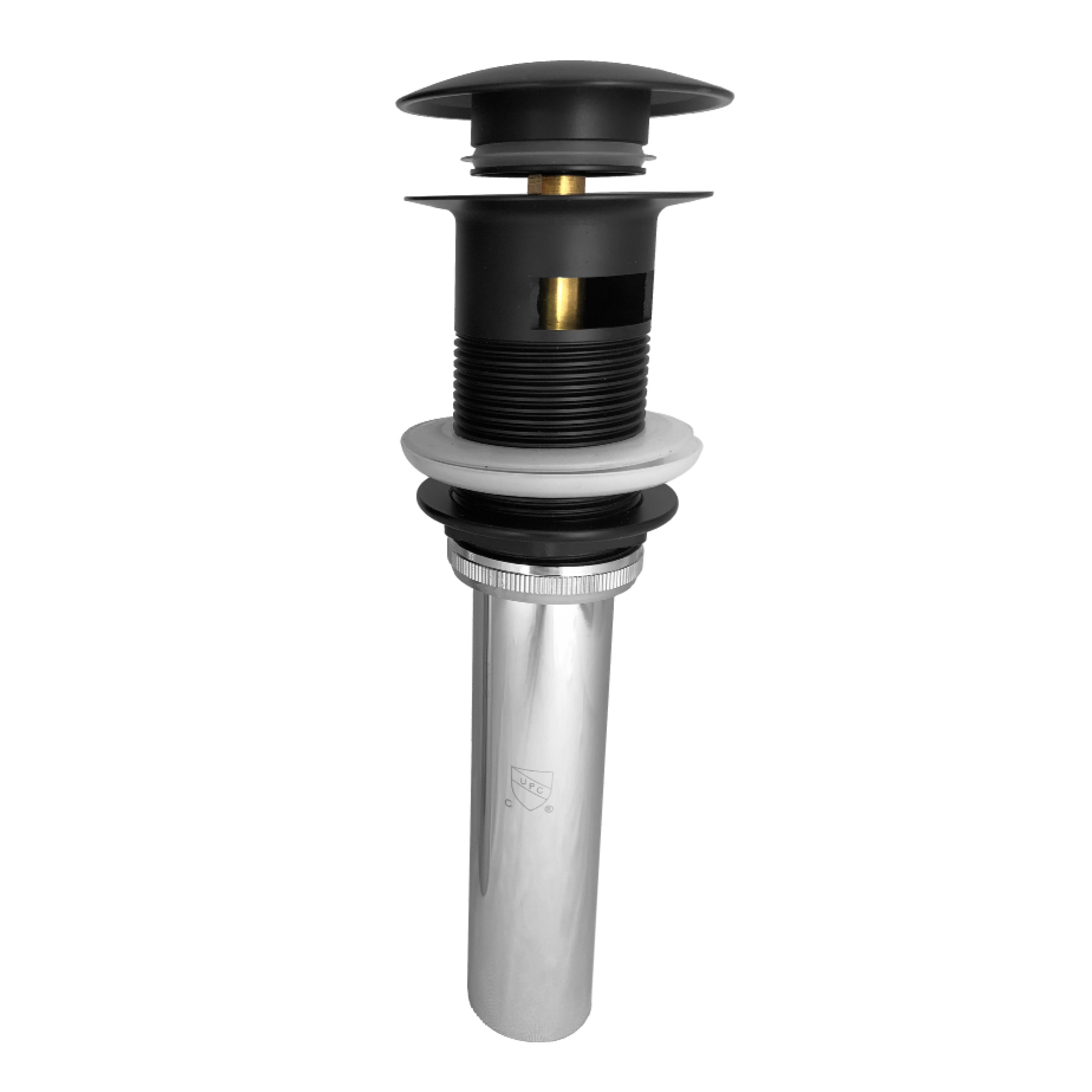 Push-button pop-up drain by akuaplus®