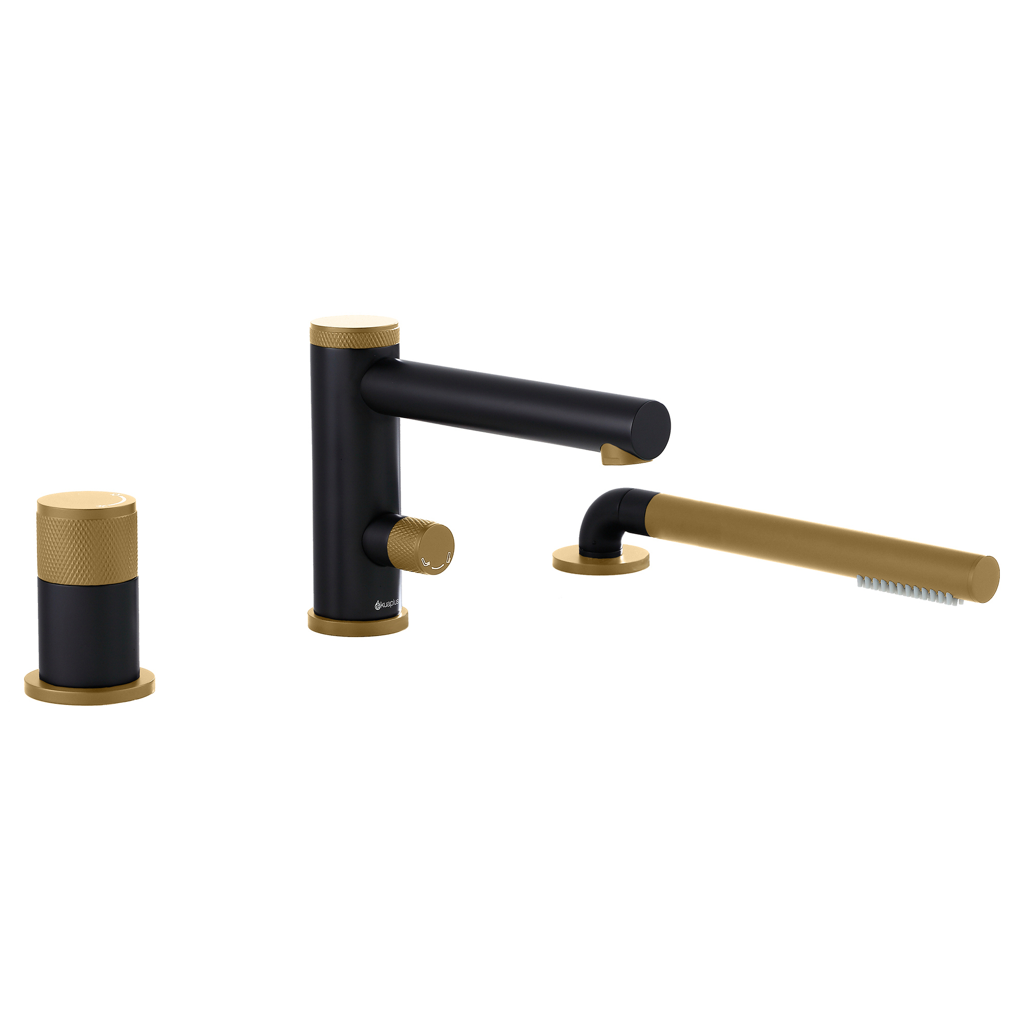 CLAUDIA 3-hole bathtub faucet with Hand Shower by AKUALUX®