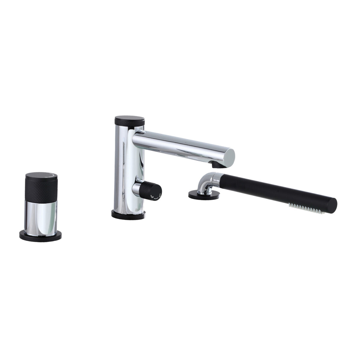 CLAUDIA 3-hole bathtub faucet with Hand Shower by AKUALUX®