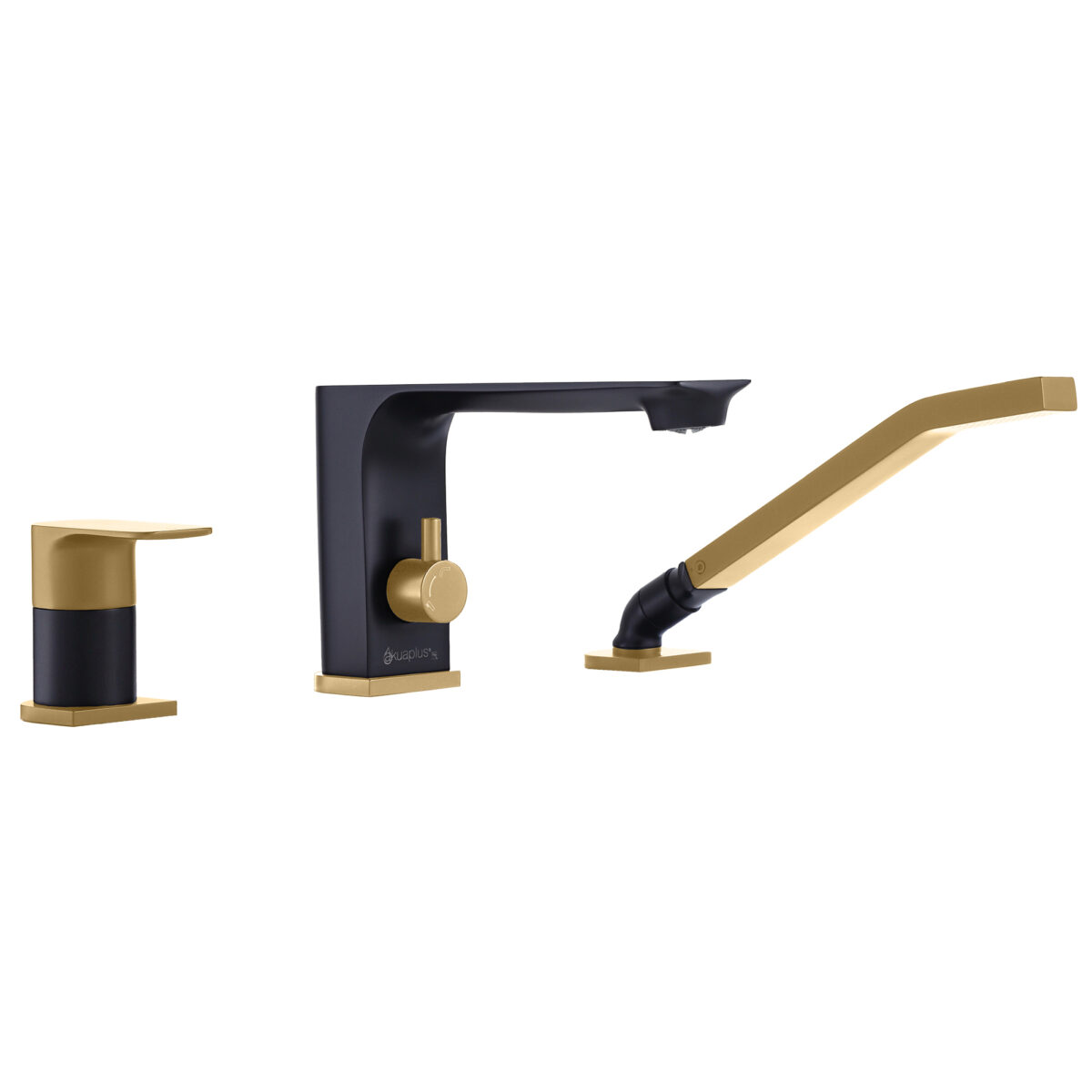 ELENA 3-hole bathtub faucet with Hand Shower by AKUALUX®