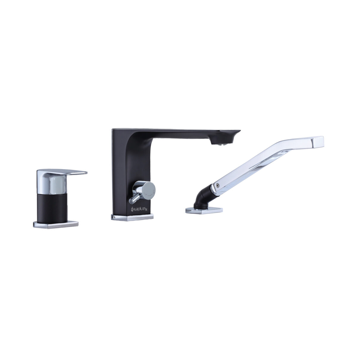 ELENA 3-hole bathtub faucet with Hand Shower by AKUALUX®