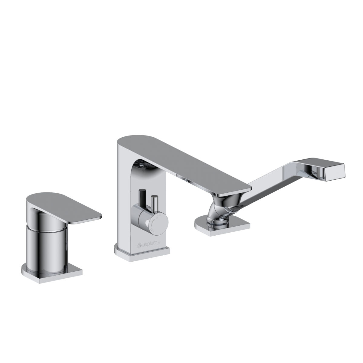 ELENA 3-hole bathtub faucet with Hand Shower by akuaplus®