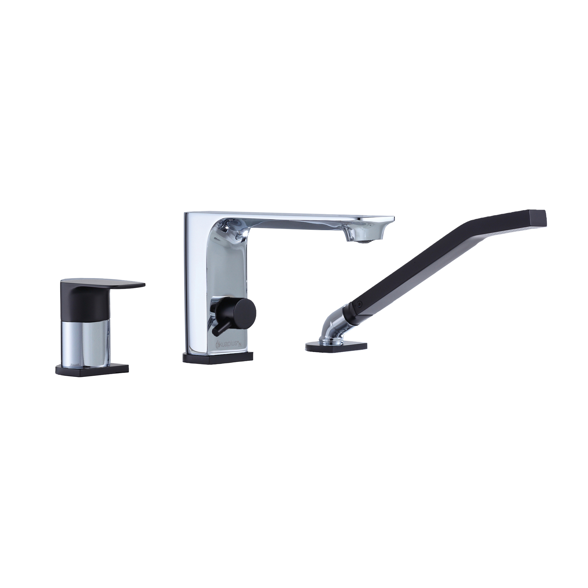 ELENA 3-hole bathtub faucet with Hand Shower by AKUALUX®