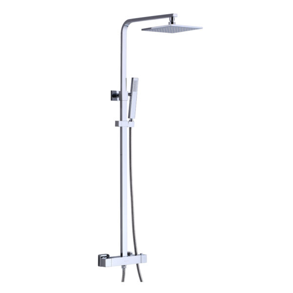 IRENE 4-Way Thermostatic Square Shower Column by akuaplus®