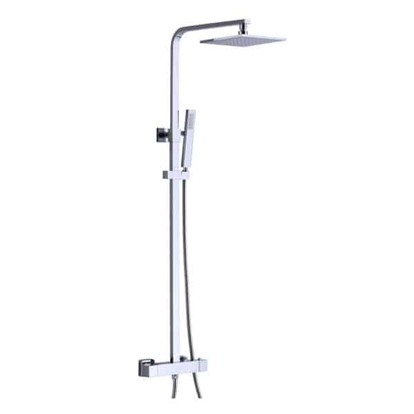 Colonne de douche thermostatique carrée à 4 voies IRENE akuaplus®