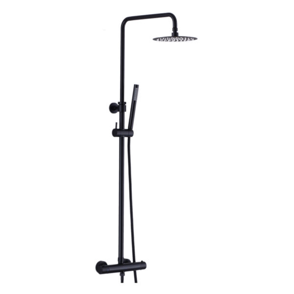 ELITE 4-Way Thermostatic Round Shower Column by akuaplus®