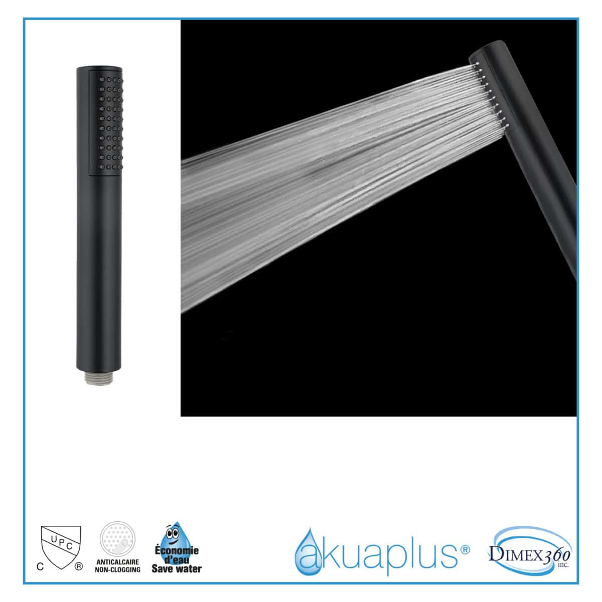Système de barre murale réglable rond akuaplus®