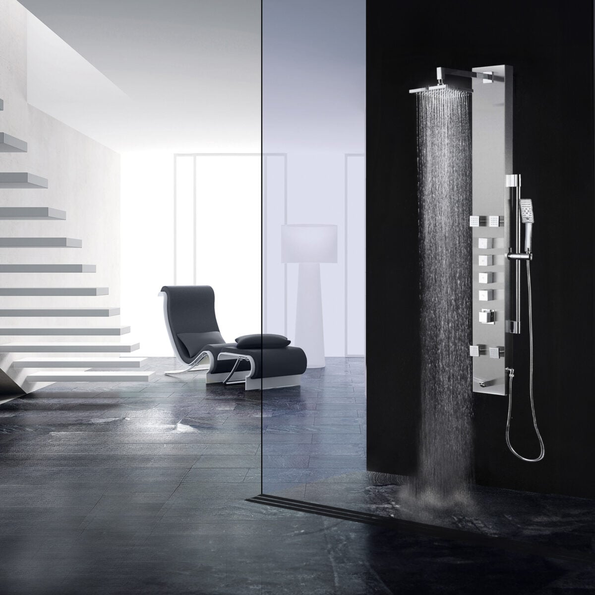 Colonne de douche thermostatique NORA akuaplus®