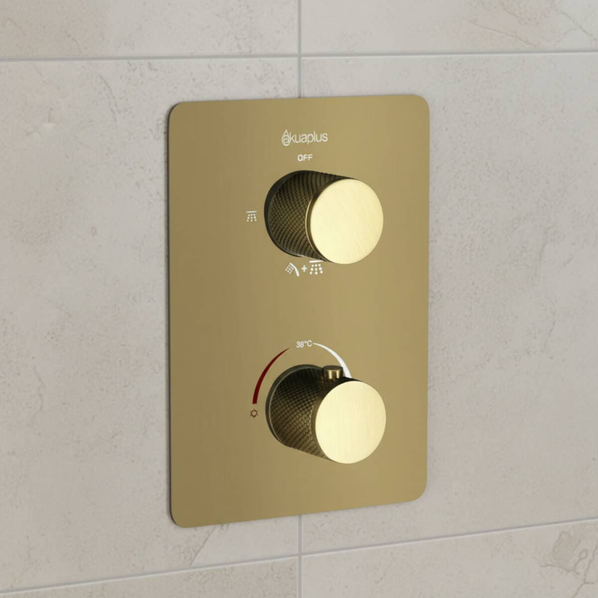 Valve de douche thermostatique carrée AKUALUX®