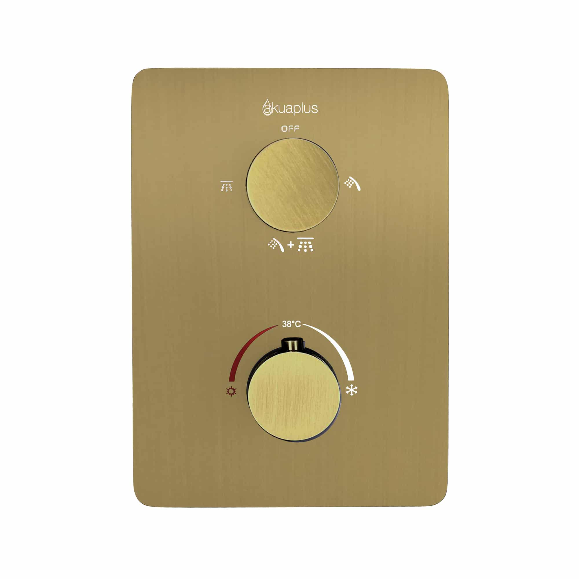 Valve de douche thermostatique carrée AKUALUX®