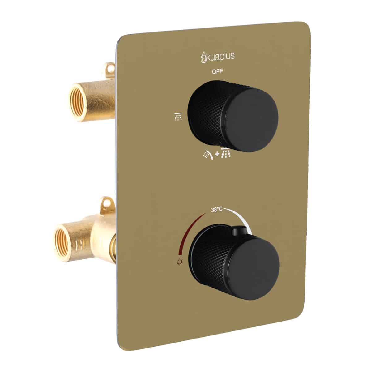 Valve de douche thermostatique carrée AKUALUX®