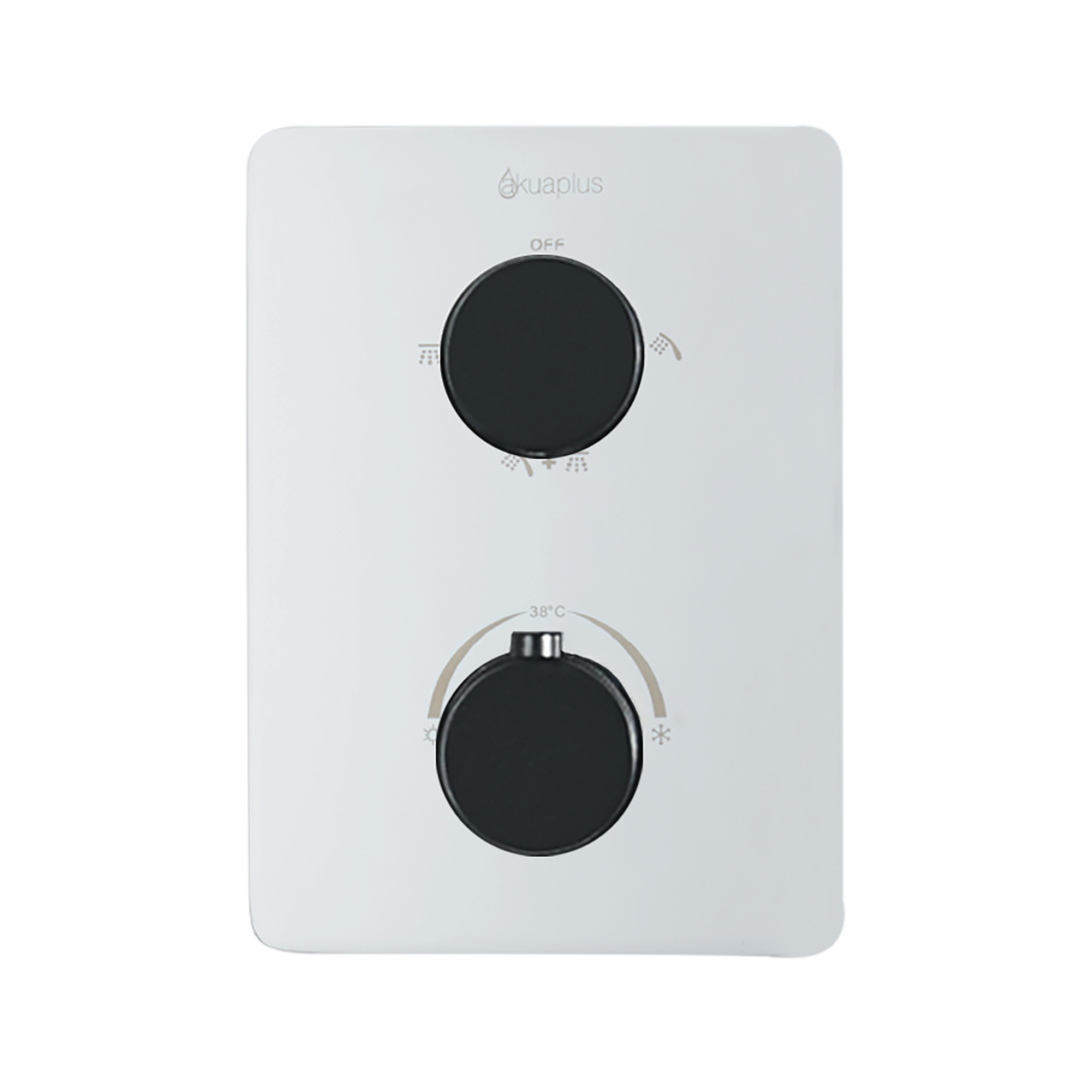 Valve de douche thermostatique carrée AKUALUX®