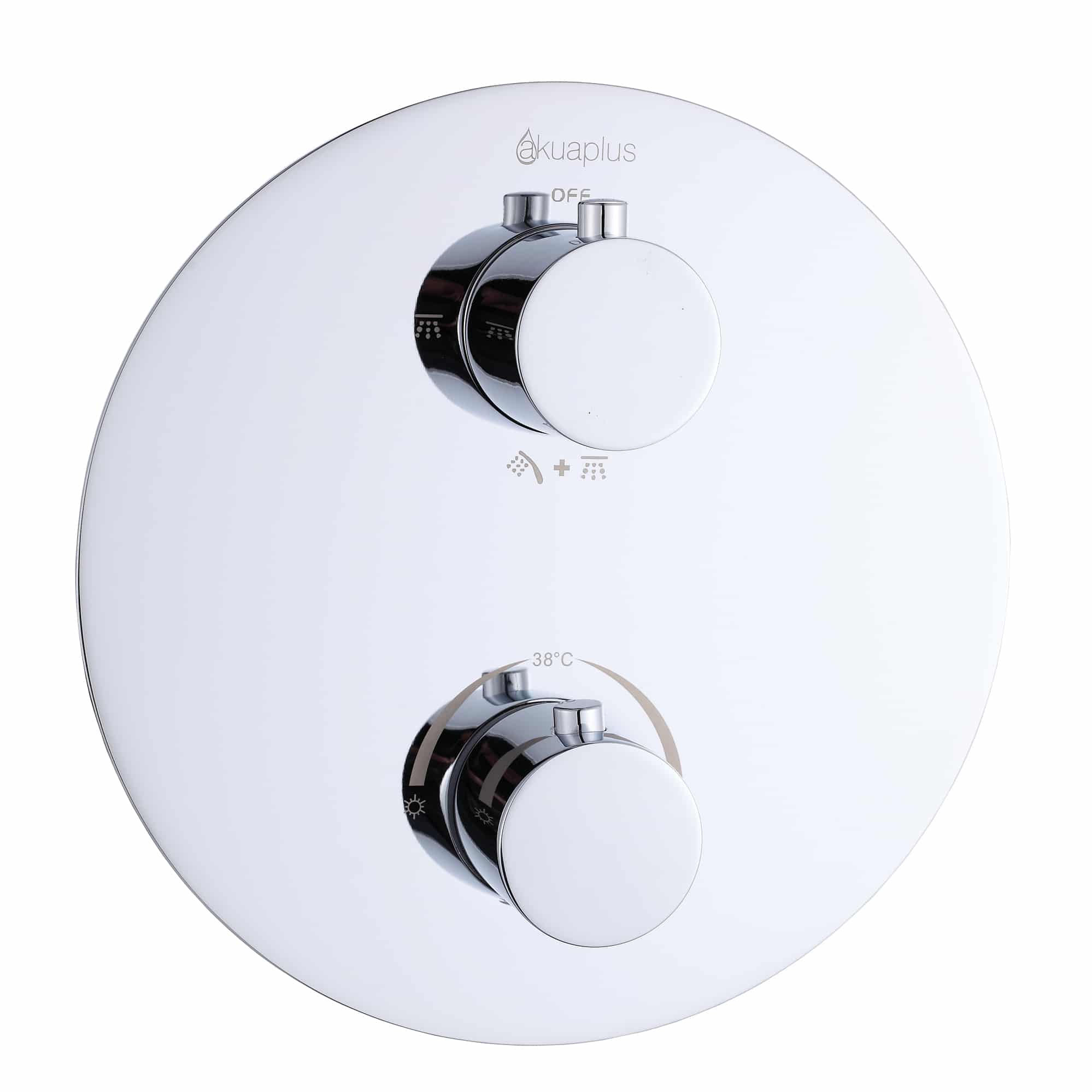 Valve de douche thermostatique ronde TALI par akuaplus®