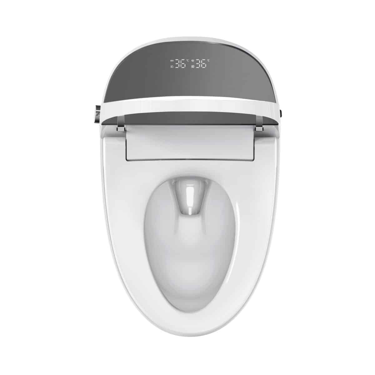 Toilette intelligente allongée avec bidet à chauffage instantané