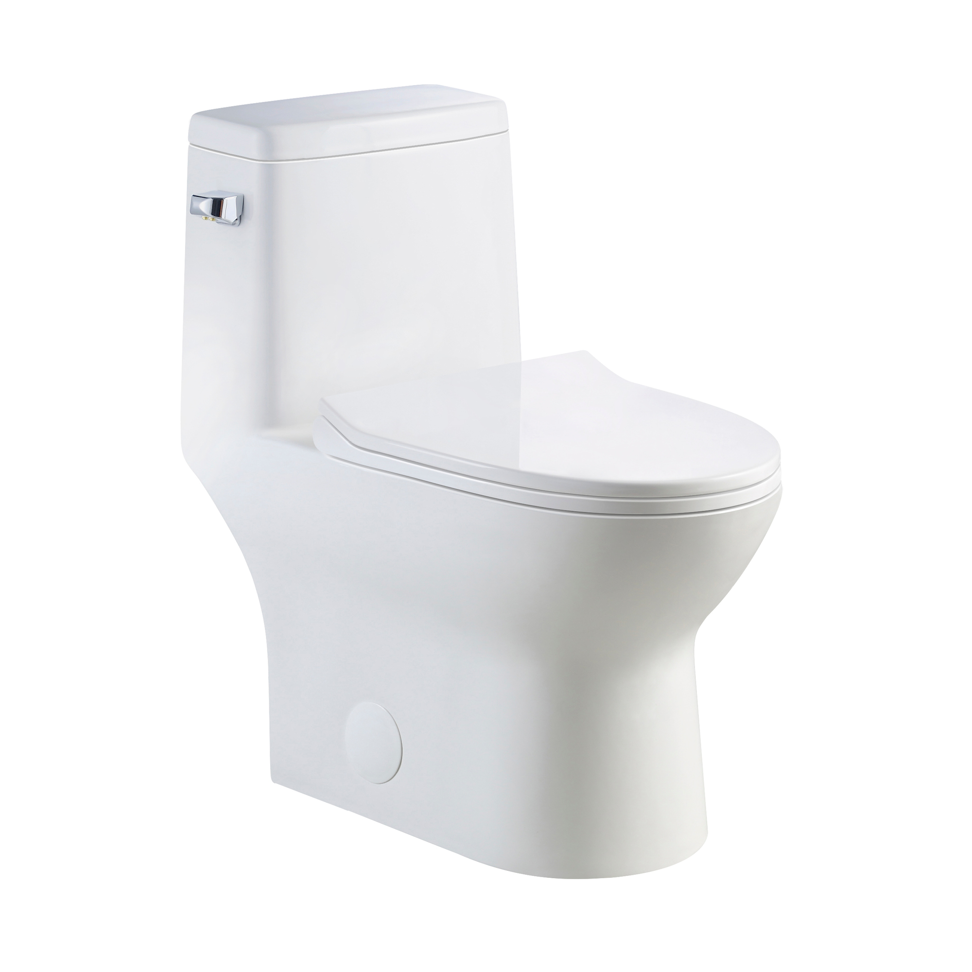 Toilette monobloc à chasse d’eau simple