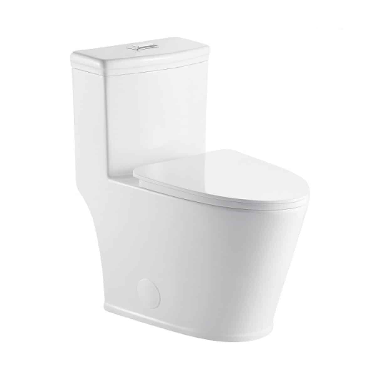 Toilette monobloc à double chasse d’eau