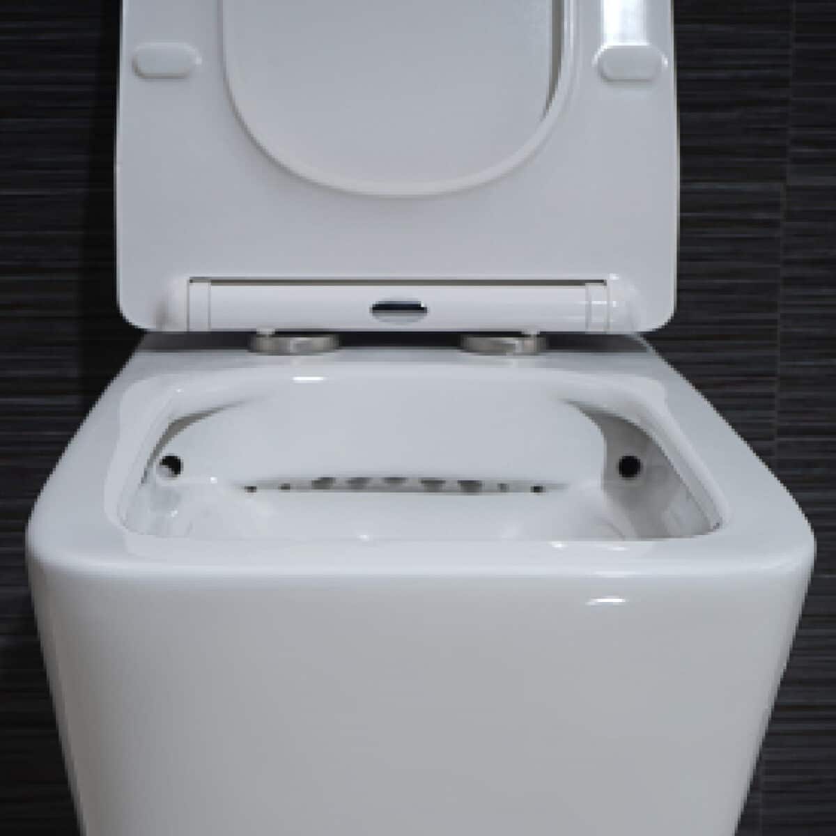 Cuvette de toilette murale allongée carrée