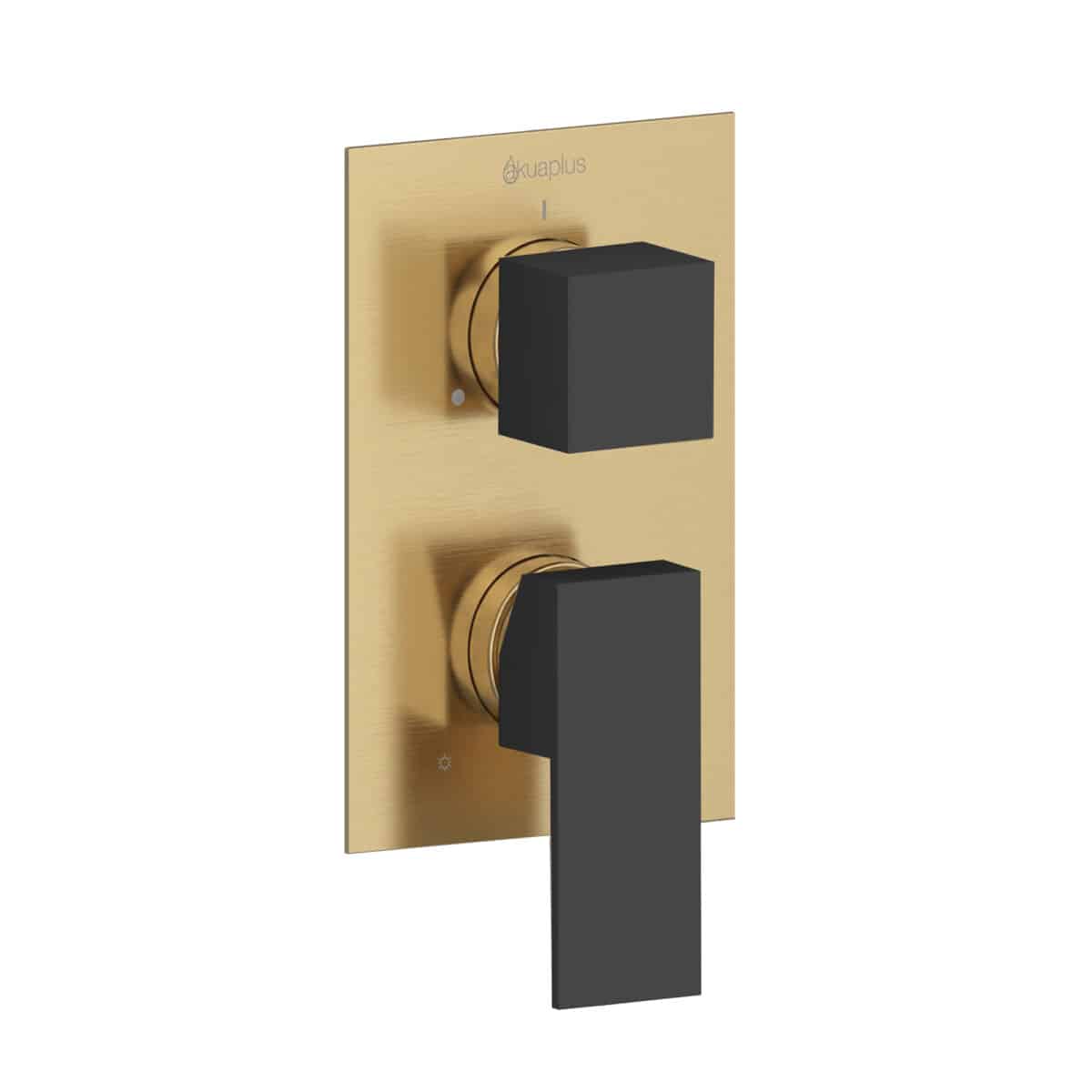Valve de douche à pression équilibrée 3 voies carrée AKUALUX®