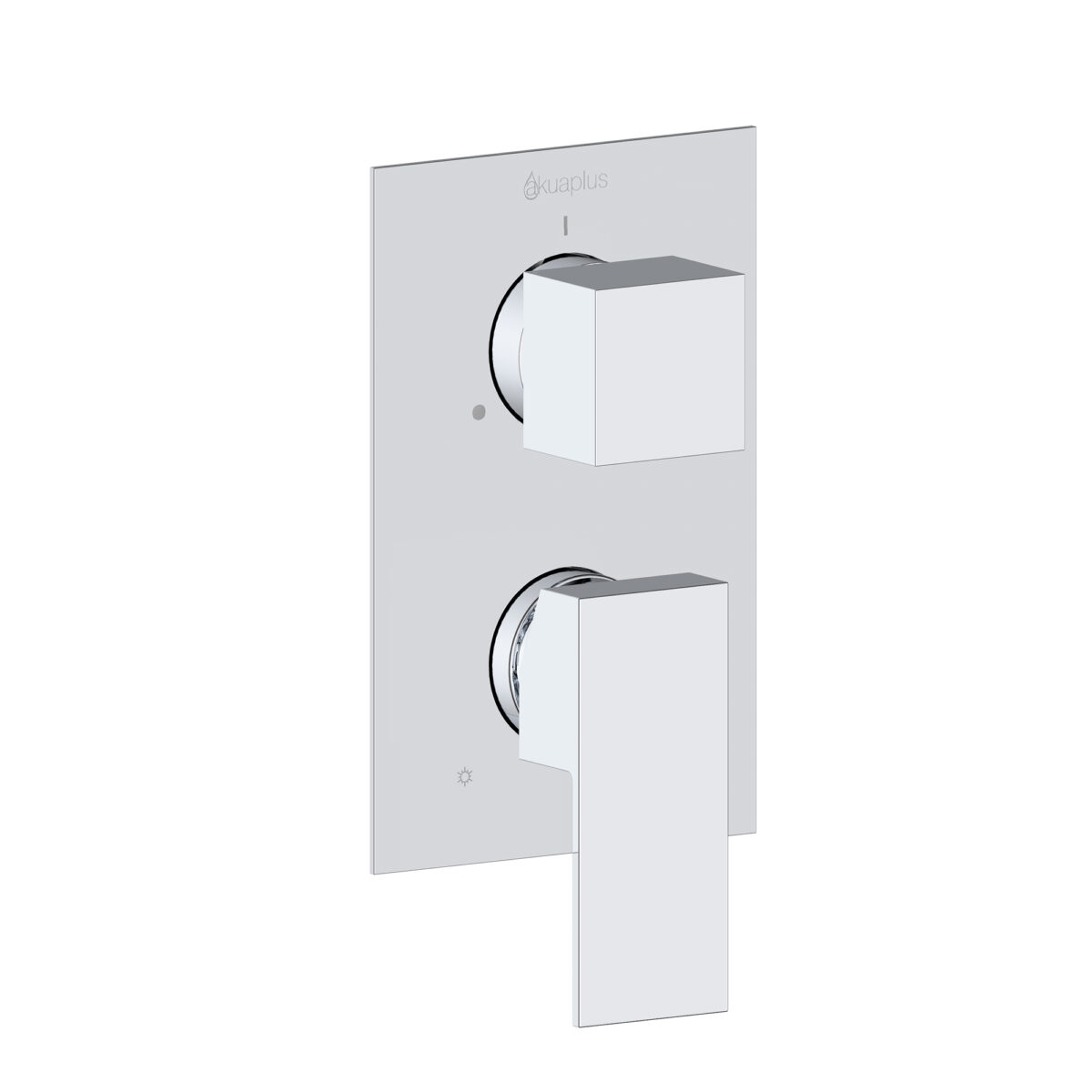 3-way Square Pressure Balance Shower Valve by akuaplus®