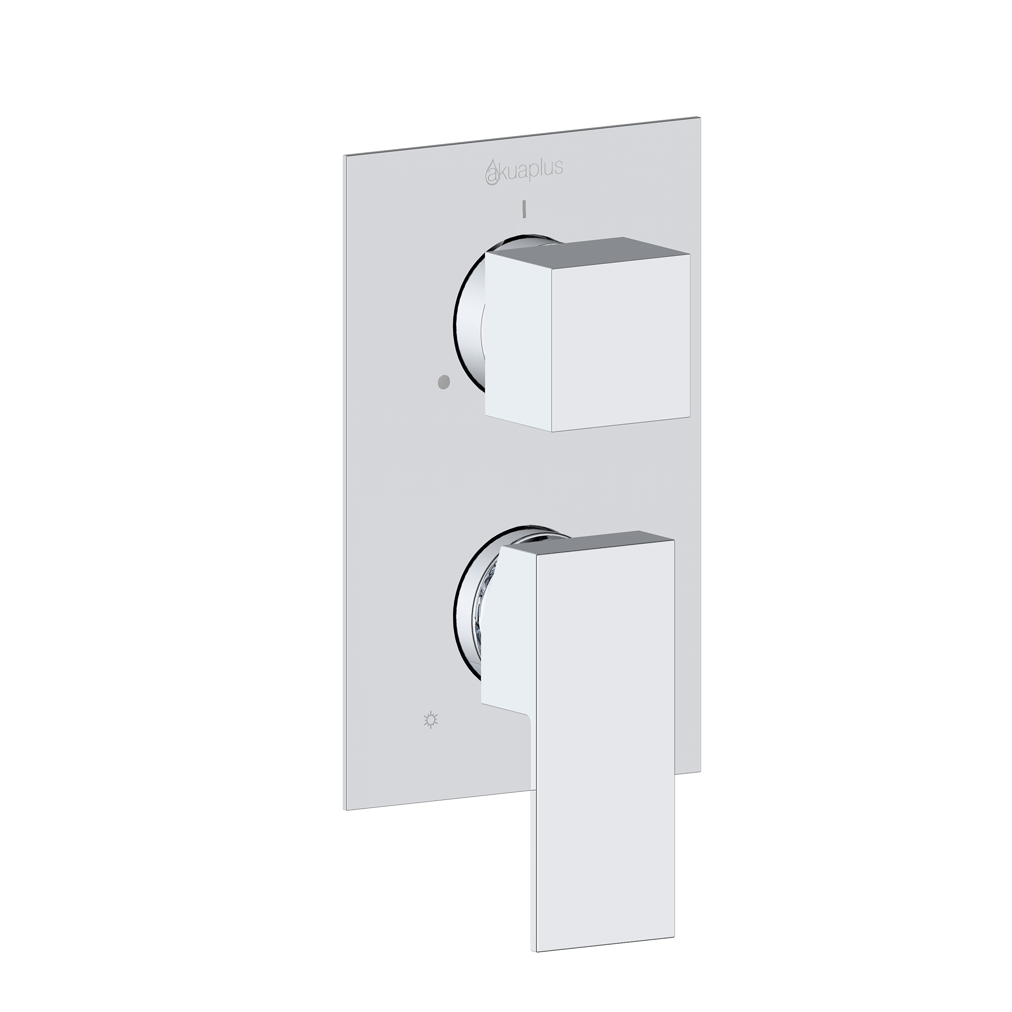 3-way Square Pressure Balance Shower Valve by akuaplus®