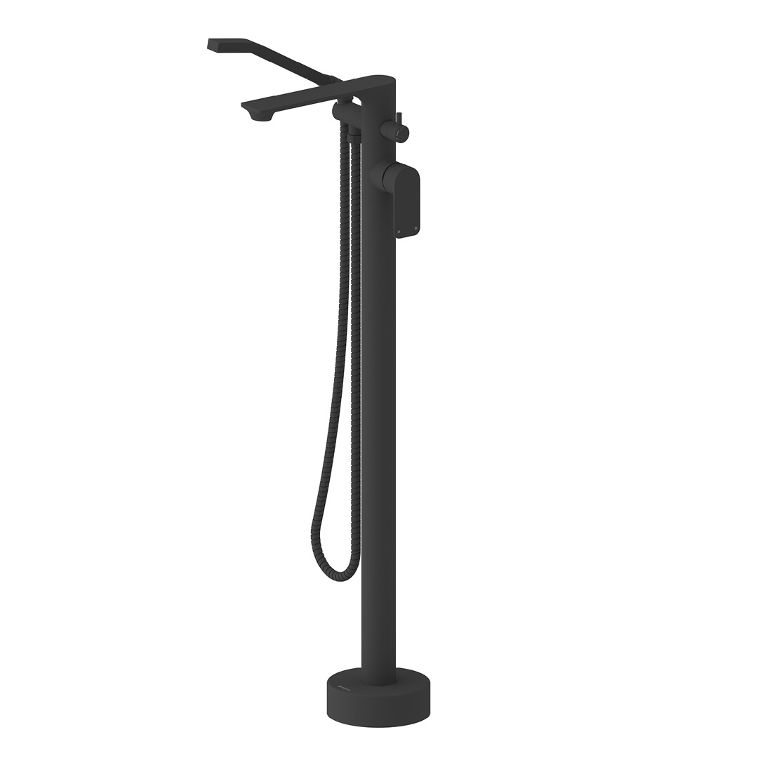 akuaplus® Elena Robinet de baignoire autoportant FLSD6126BL – Noir mat