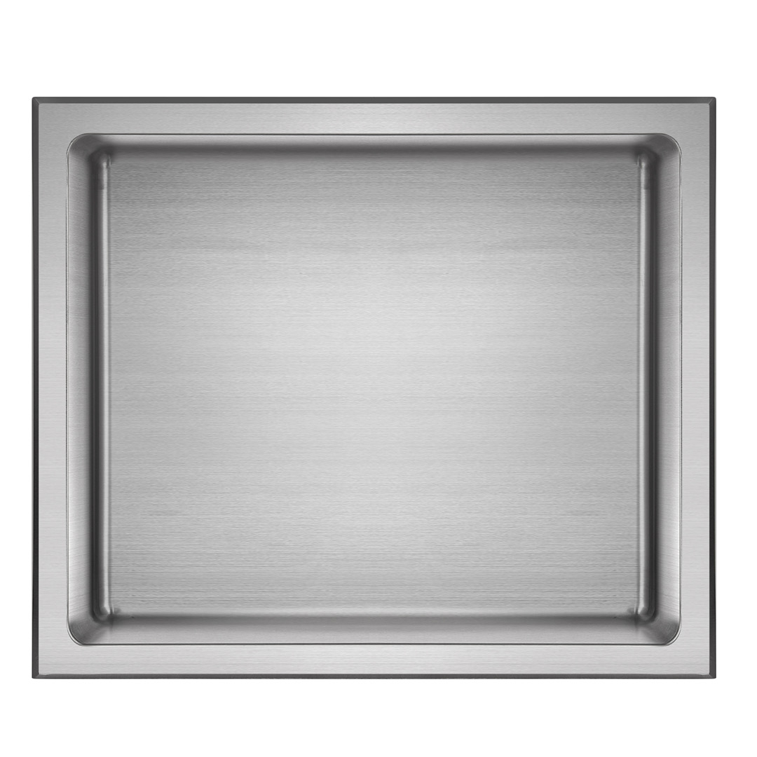 akuaplus® Niche de douche encastrée Layla N1214SS – Acier inoxydable brossé