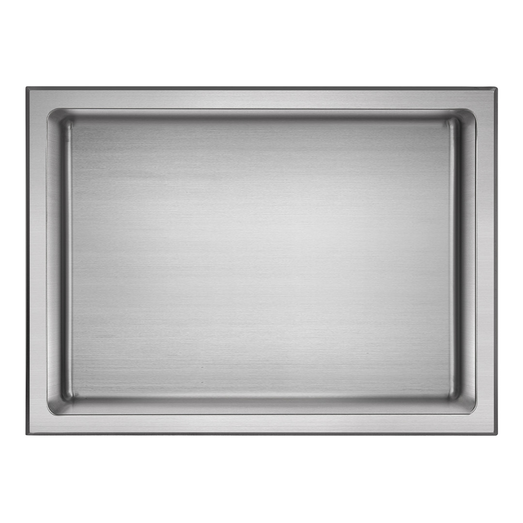 akuaplus® Niche de douche encastrée Layla N1216SS – Acier inoxydable brossé