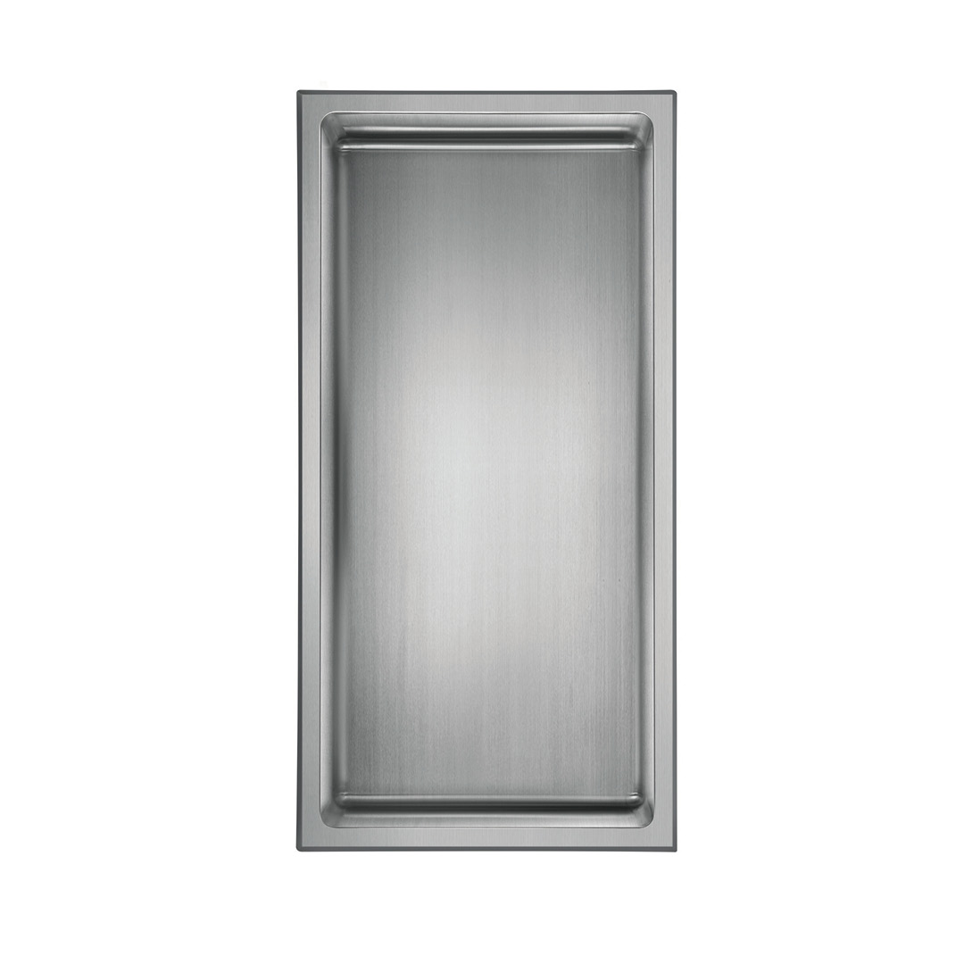 akuaplus® Niche de douche encastrée Layla NT1224SS – Acier inoxydable brossé