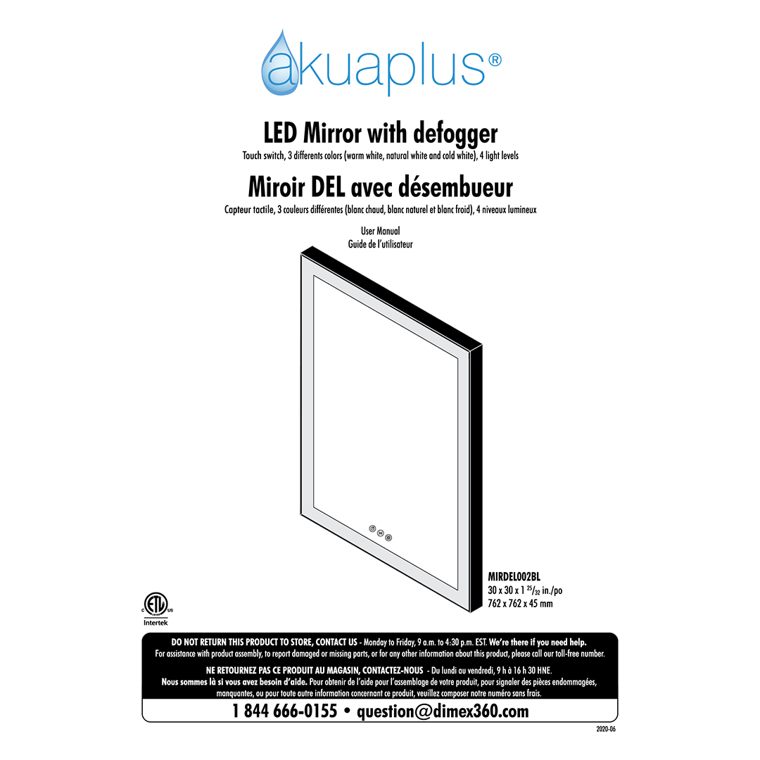 Manuel d'instructions - MIRDEL002