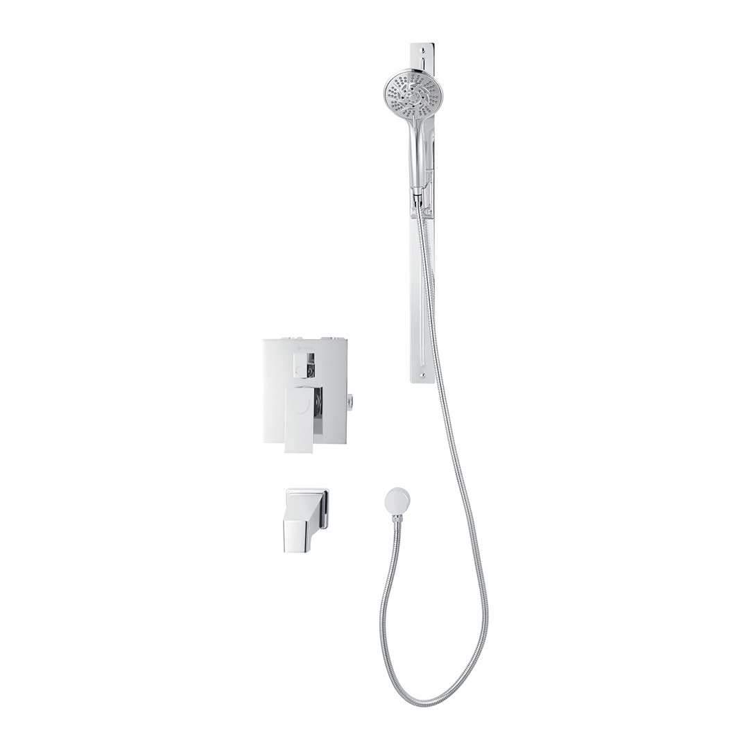 akuaplus® Ensemble bain-douche magnétique à pression équilibrée RD0244CP – Chrome